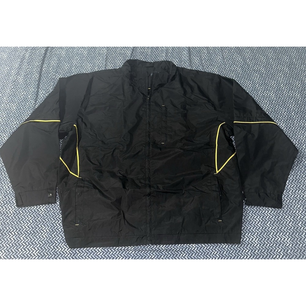 PGA Tour Waterproof Full Zip Jacket Men's Size XXL Zip Off‎ Sleeves Black/yellow